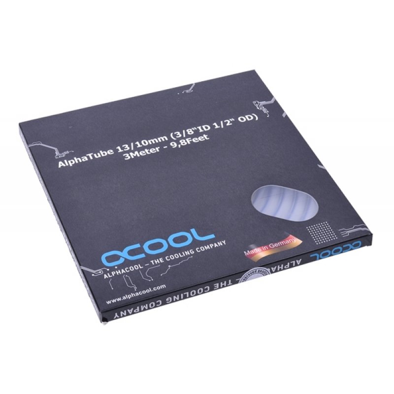 Alphacool compatible AlphaTube HF 13/10 UV cl/bu 3m