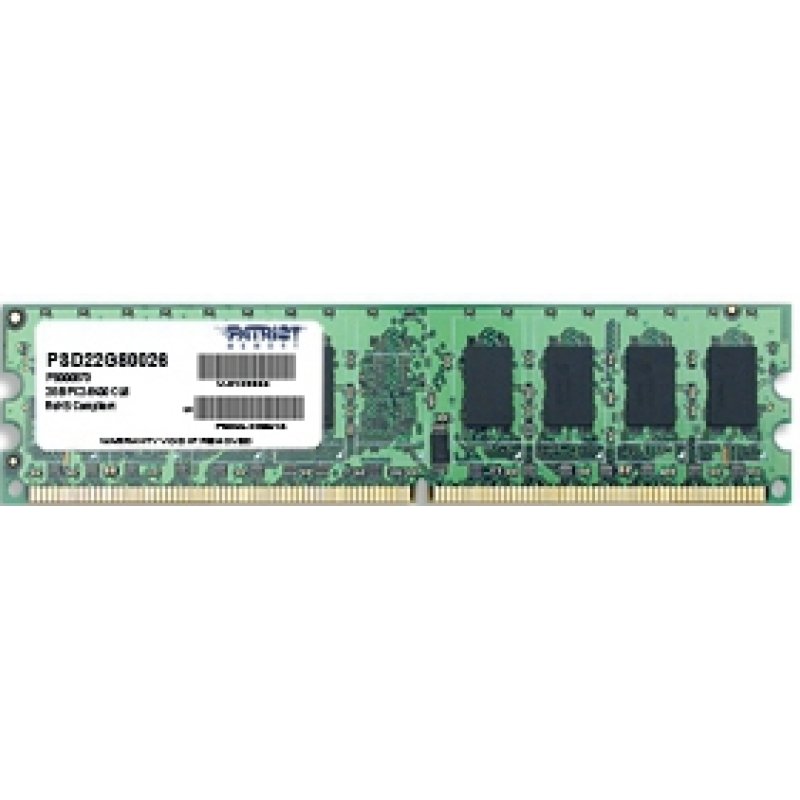 Patriot Memory 2GB PC2-6400 module de mémoire 2 Go 1 x 2 Go DDR2 800 MHz