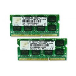 G.Skill 8GB DDR3-1600 SQ module de mémoire 8 Go 2 x 4 Go 1600 MHz