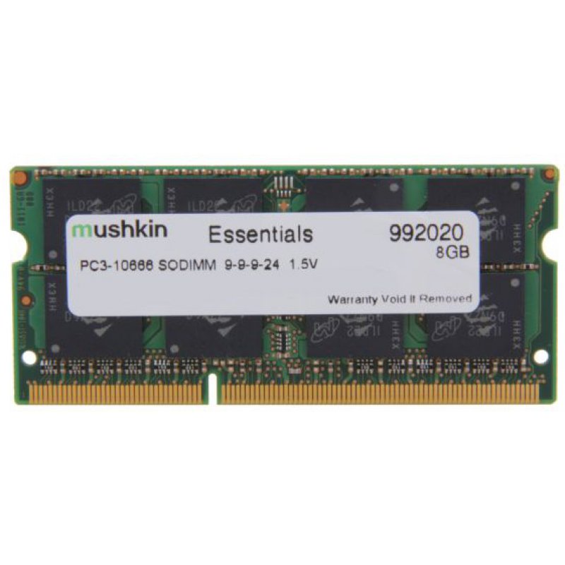 Mushkin SO-DIMM 8GB DDR3 Essentials module de mémoire 8 Go 1 x 8 Go 1333 MHz