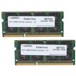 Mushkin SO-DIMM 16GB DDR3 Essentials module de mémoire 16 Go 2 x 8 Go 1333 MHz