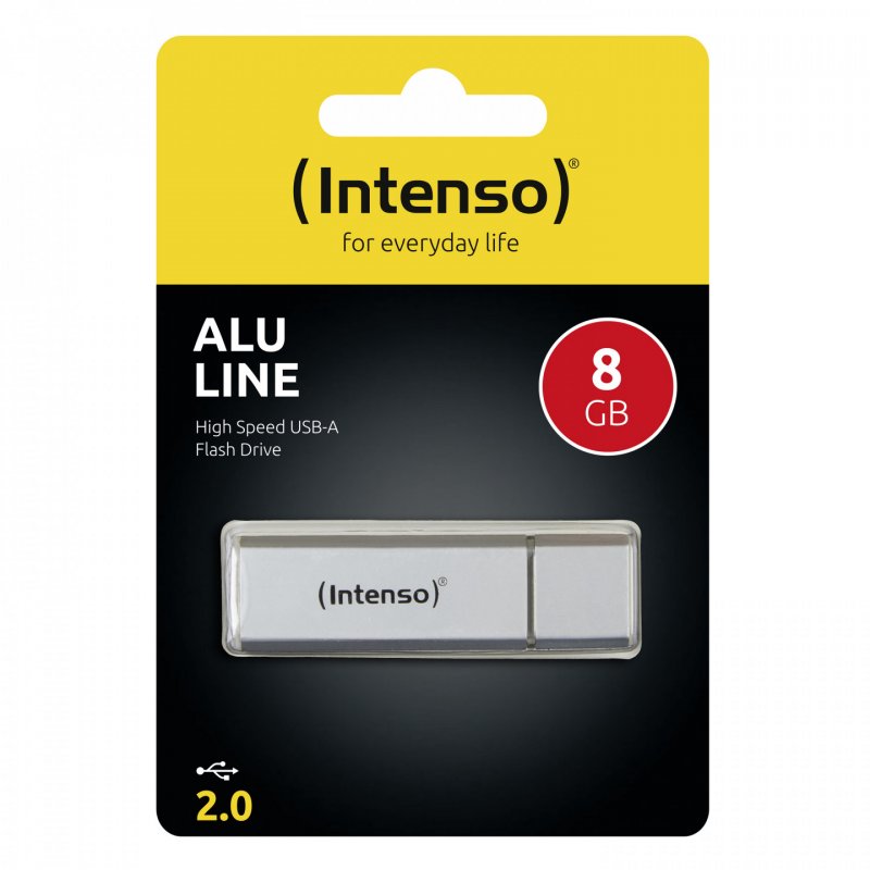 Intenso Alu Line USB flash drive 8 GB USB Type-A 2.0 Silver