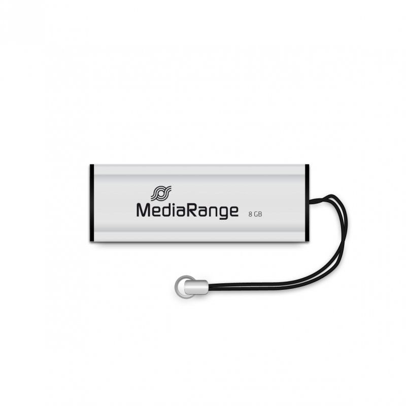 MediaRange MR914 lecteur USB flash 8 Go USB Type-A 3.2 Gen 1 (3.1 Gen 1) Noir, Argent