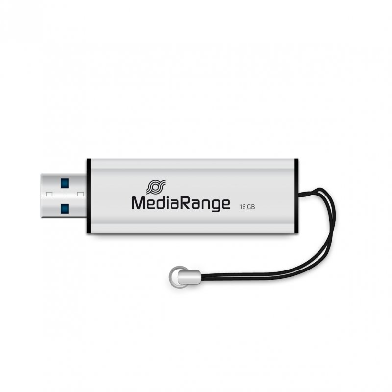 MediaRange MR915 lecteur USB flash 16 Go USB Type-A / Micro-USB 3.2 Gen 1 (3.1 Gen 1) Noir, Argent