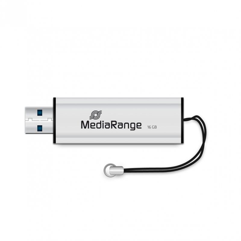 STOCK2 -MediaRange MR915 lecteur USB flash 16 Go USB Type-A / Micro-USB 3.2 Gen 1 (3.1 Gen 1) Noir, Argent