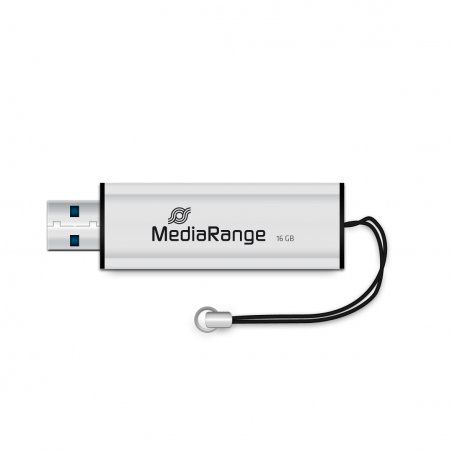 STOCK2 -MediaRange MR915 lecteur USB flash 16 Go USB Type-A / Micro-USB 3.2 Gen 1 (3.1 Gen 1) Noir, Argent