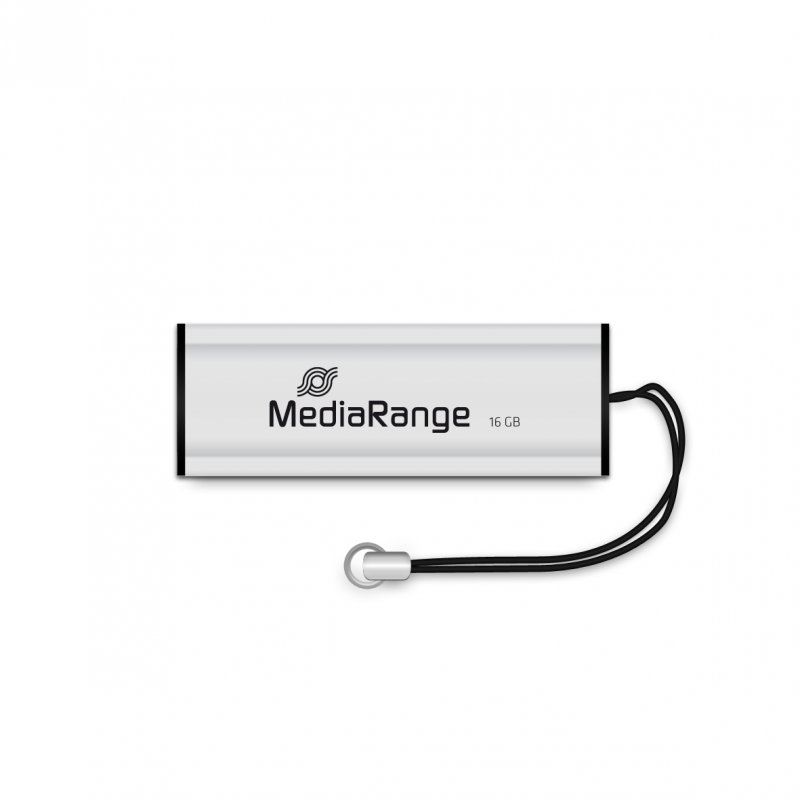STOCK2 -MediaRange MR915 lecteur USB flash 16 Go USB Type-A / Micro-USB 3.2 Gen 1 (3.1 Gen 1) Noir, Argent