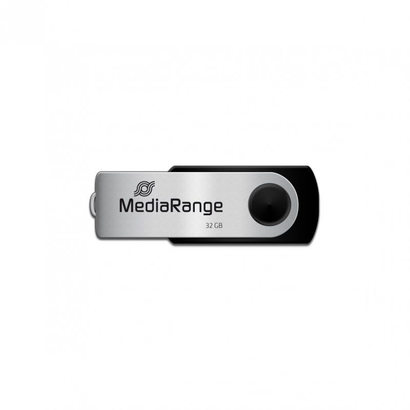 STOCK1 - MediaRange MR911 lecteur USB flash 32 Go USB Type-A / Micro-USB 2.0 Noir, Argent