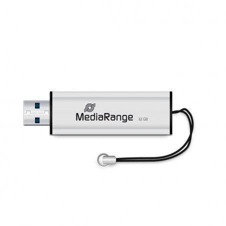 STOCK4 - MediaRange MR916 lecteur USB flash 32 Go USB Type-A 3.2 Gen 1 (3.1 Gen 1) Noir, Argent