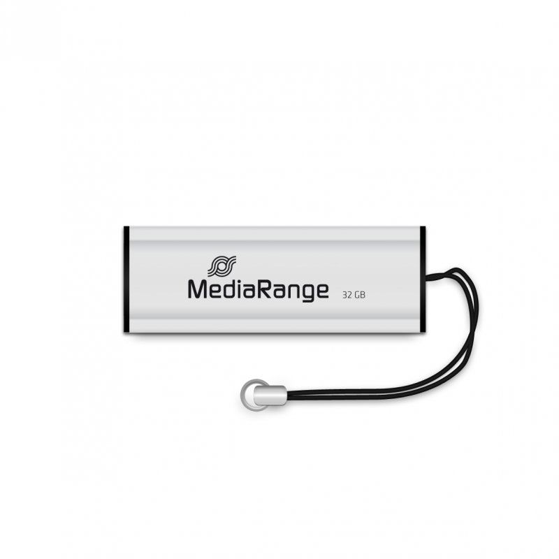 STOCK4 - MediaRange MR916 lecteur USB flash 32 Go USB Type-A 3.2 Gen 1 (3.1 Gen 1) Noir, Argent
