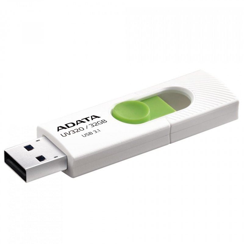 ADATA UV320 lecteur USB flash 32 Go USB Type-A 3.2 Gen 1 (3.1 Gen 1) Vert, Blanc
