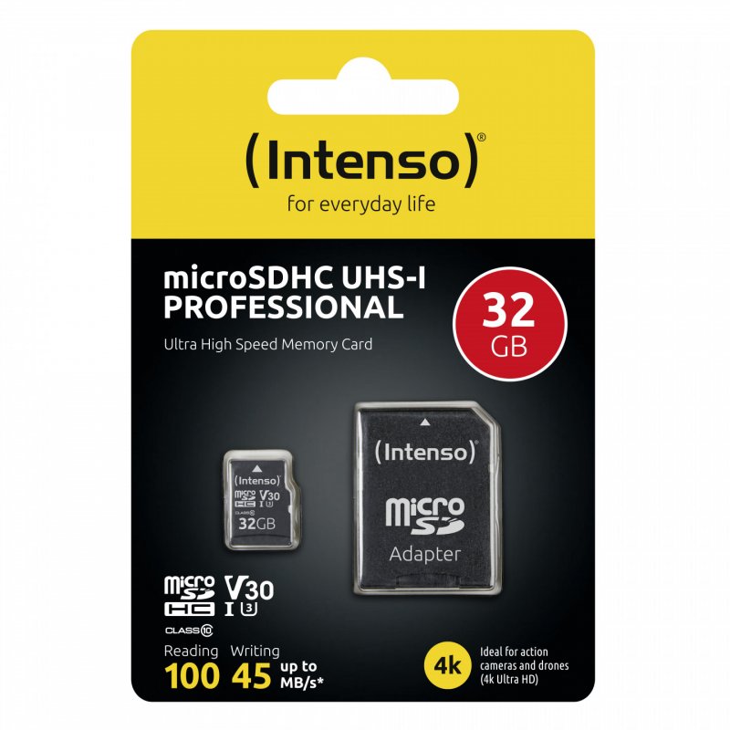 Intenso compatible microSD  32GB UHS-I Prof CL10