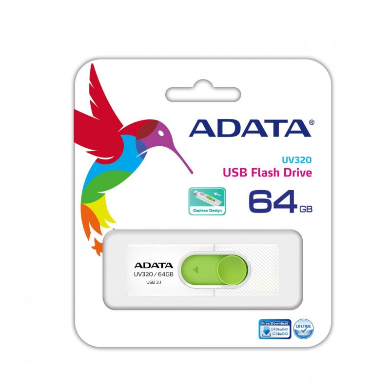 ADATA USB   64GB  UV320    whgn 3.0 | Interface USB 3.2 Gen 1