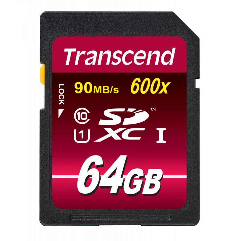 Transcend TS64GSDXC10U1 mémoire flash 64 Go SDXC MLC Classe 10