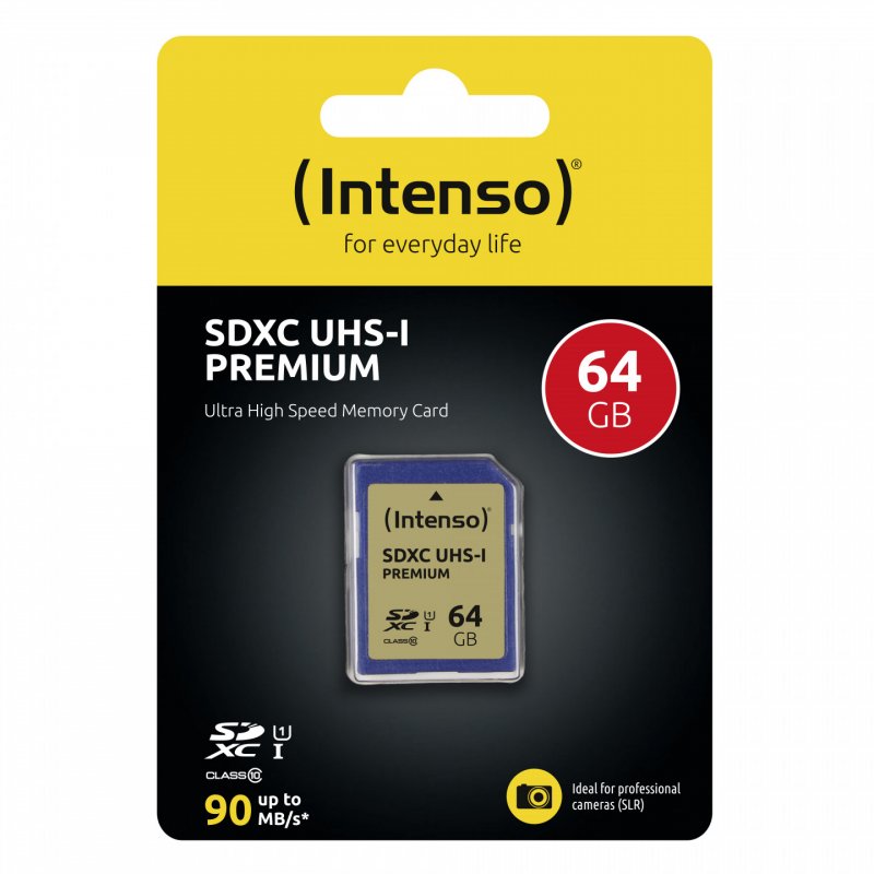 Intenso 3421490 memory card 64 GB SDXC UHS-I Class 10