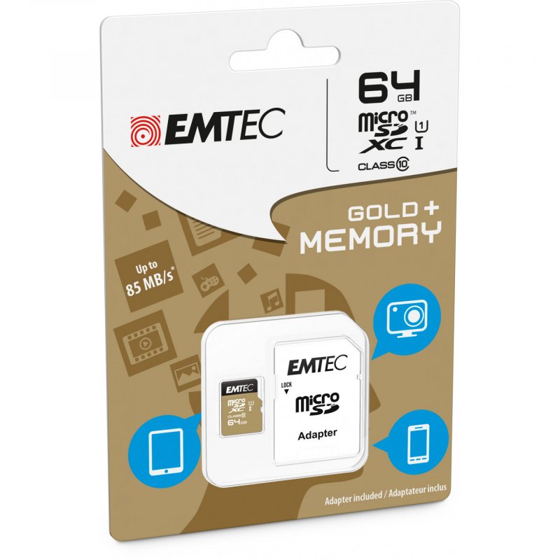 microSD 64GB 85/21   Elite Gold      ETC | ECMSDM64GXC10GP