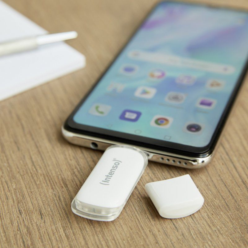 STOCK1 - Intenso Flash Line lecteur USB flash 128 Go USB Type-C 3.2 Gen 1 (3.1 Gen 1) Blanc