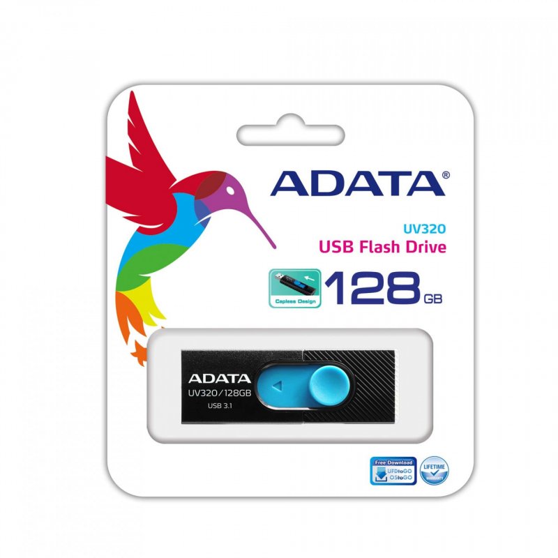 ADATA USB  128GB  UV320    bkbu 3.0 | Interface USB 3.2 Gen 1