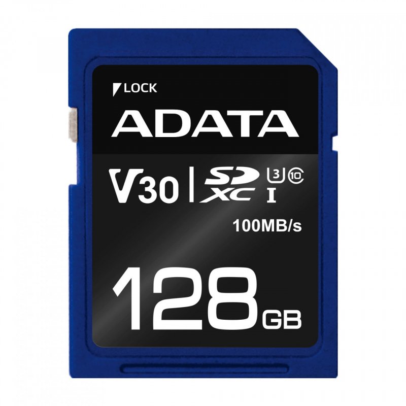 ADATA ASDX128GUI3V30S-R mémoire flash 128 Go SDXC UHS-I Classe 10