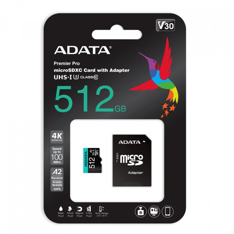 ADATA Premier Pro 512 Go MicroSDXC Classe 10