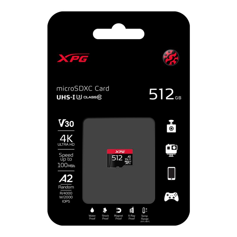 ADATA microSD 512GB XPG Game UHS-I  U3 | ohne Adapter