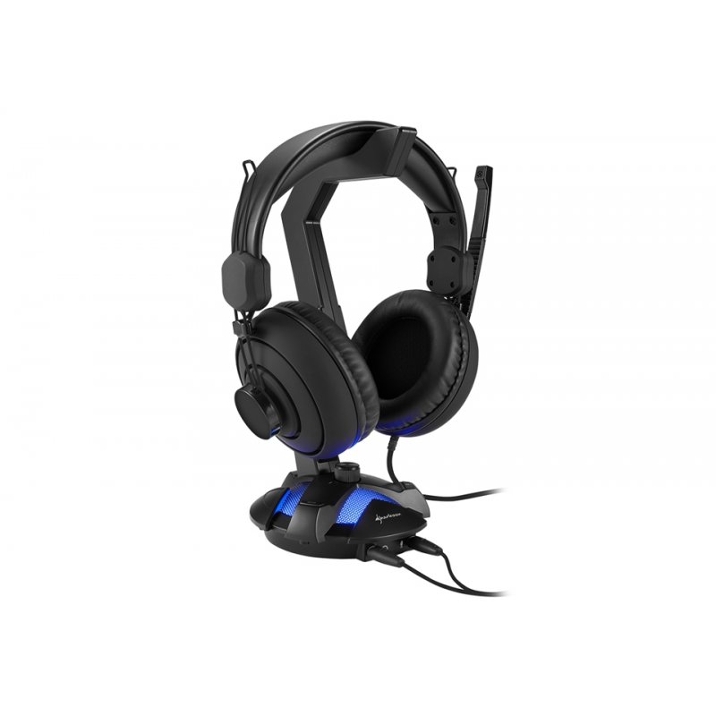 Sharkoon X-Rest 7.1 Active holder Headphones, Headset Black