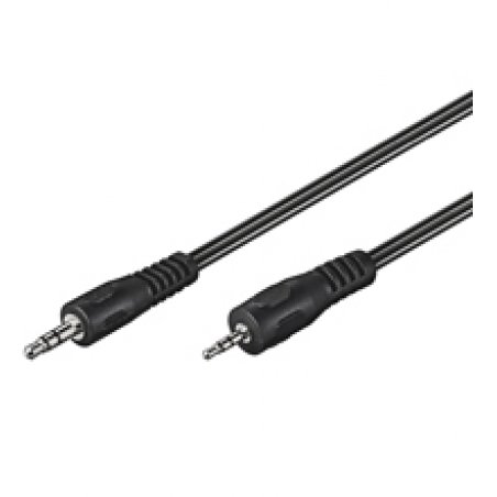 Goobay AVK 313-200 2.0m audio cable 2 m 2.5mm 3.5mm Black