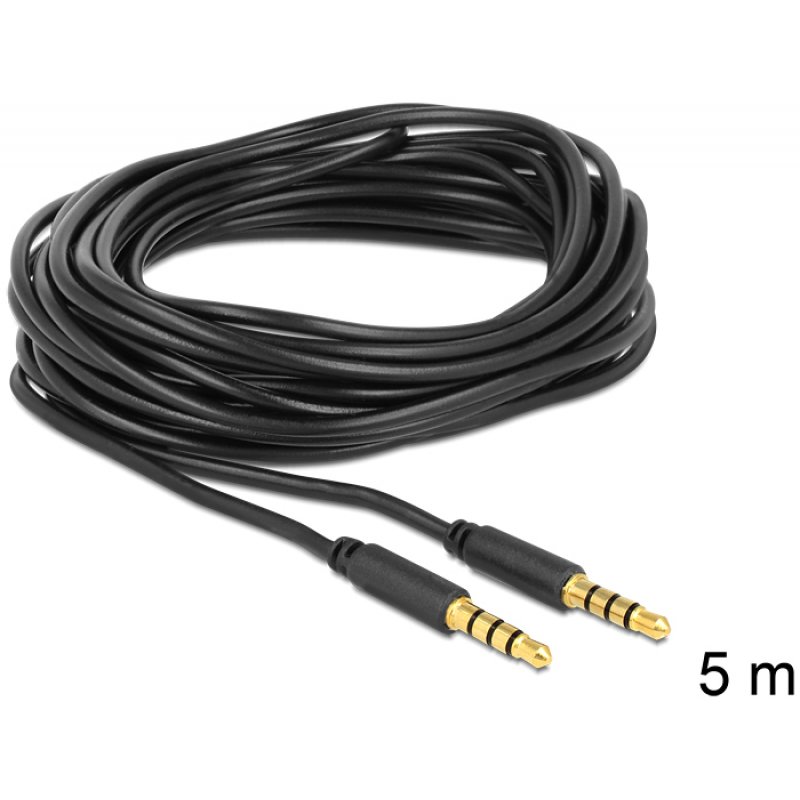 DeLOCK 83438 audio cable 5 m 3.5mm Black