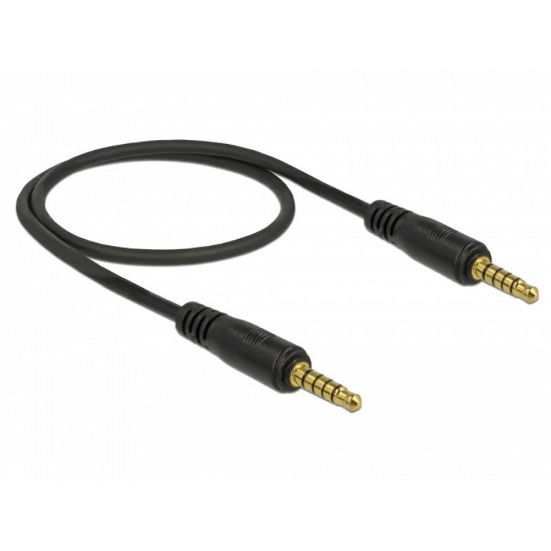 DeLOCK 85695 câble audio 0,5 m 3,5mm Noir