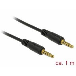 DeLOCK 85696 audio cable 1 m 3.5mm Black