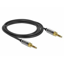 DeLOCK 85785 audio cable 1 m 3.5mm Black, Grey