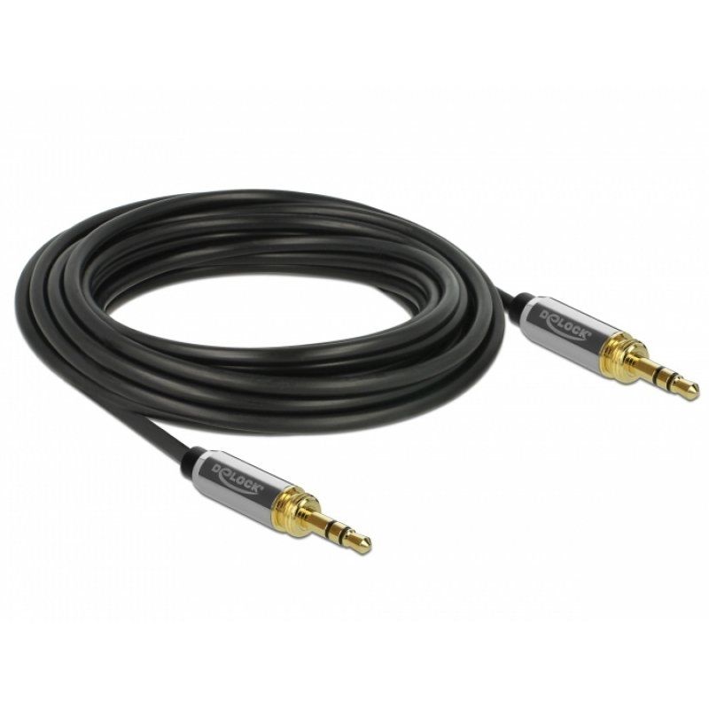 DeLOCK 85788 audio cable 5 m 3.5mm Black, Grey