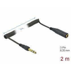 DeLOCK 85938 câble audio 2 m 6,35 mm Noir