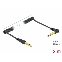 DeLOCK 85939 câble audio 2 m 6,35 mm Noir