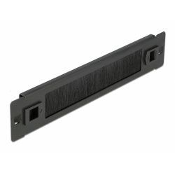 DeLOCK 10" Kabelmana. Bürstenleiste 1HE