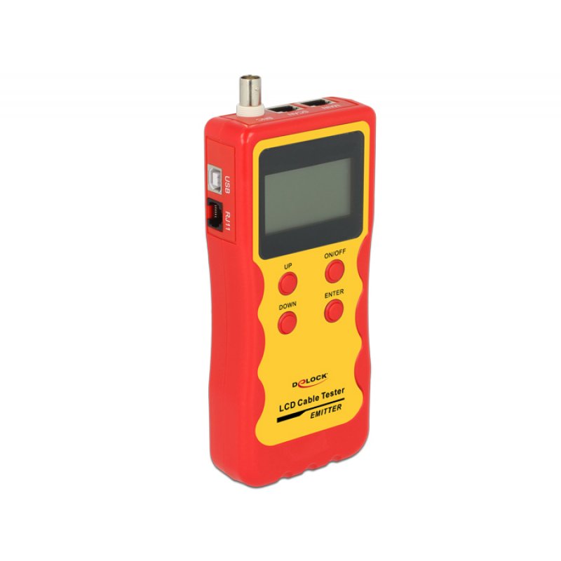 DeLOCK 86108 testeur de câble réseau Jaune, Rouge
