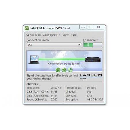 Lancom Systems Advanced VPN Client (Windows) Gestion de réseau 1 licence(s)