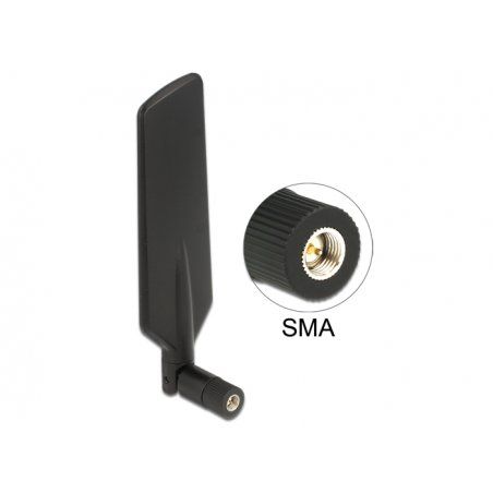 DeLOCK WLAN Dualband Antenne SMA 1- 4bk