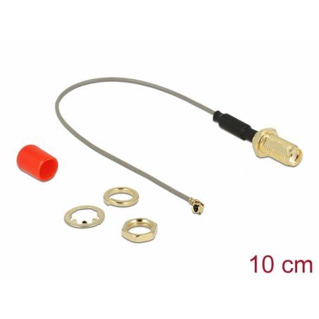DeLOCK 89832 câble coaxial 0,1 m SMA Gris