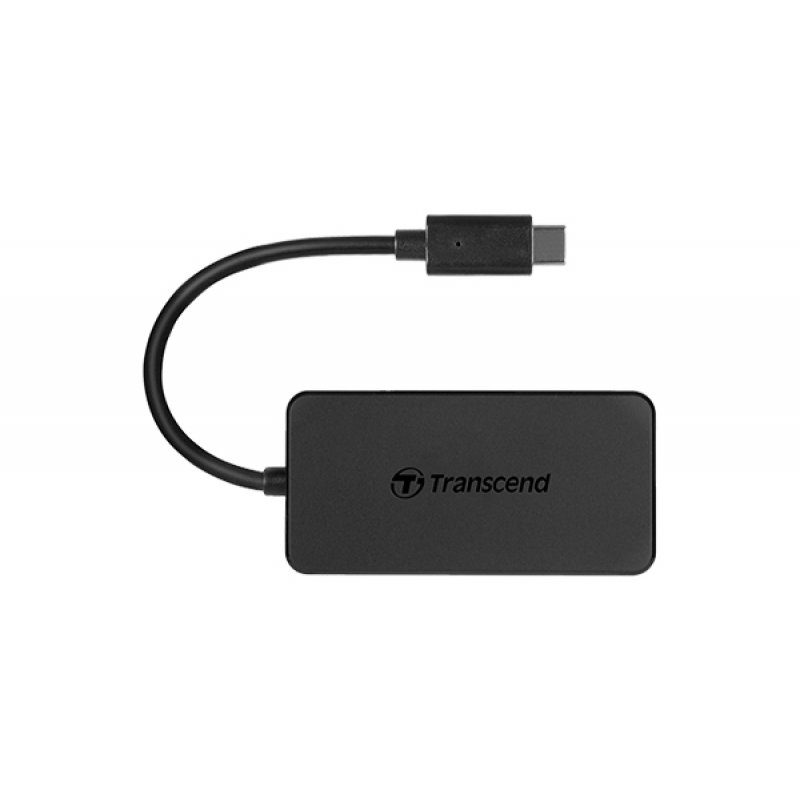 Transcend compatible 4-Port USB 3.0 Hub USB-C    bk