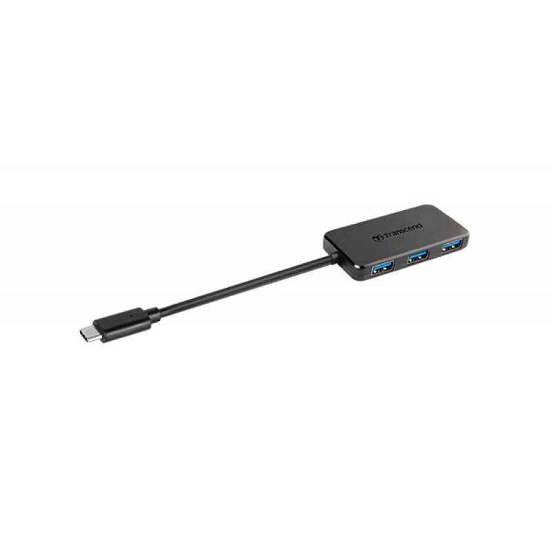Transcend compatible 4-Port USB 3.0 Hub USB-C    bk