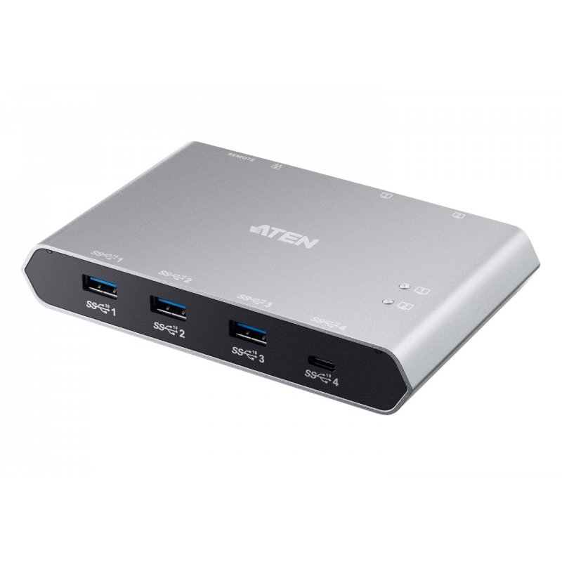 ATEN Commutateur de partage 2 ports USB-C Gen 2 avec transfert de l’alimentation