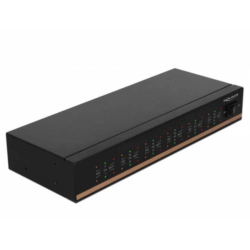 Delock compatible Hub USB 2-B Bu12xRS-232 St | 64070 // Überspan.sschutz erweitert.