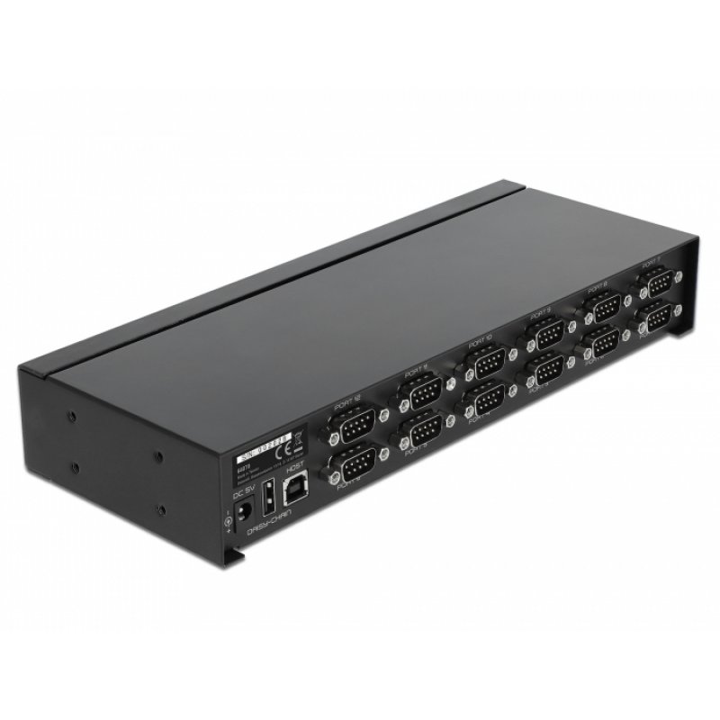 Delock compatible Hub USB 2-B Bu12xRS-232 St | 64070 // Überspan.sschutz erweitert.