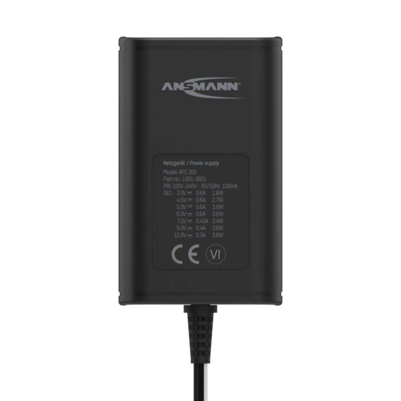 Ansmann APS 300 adaptateur de puissance & onduleur Intérieure 3,6 W Noir