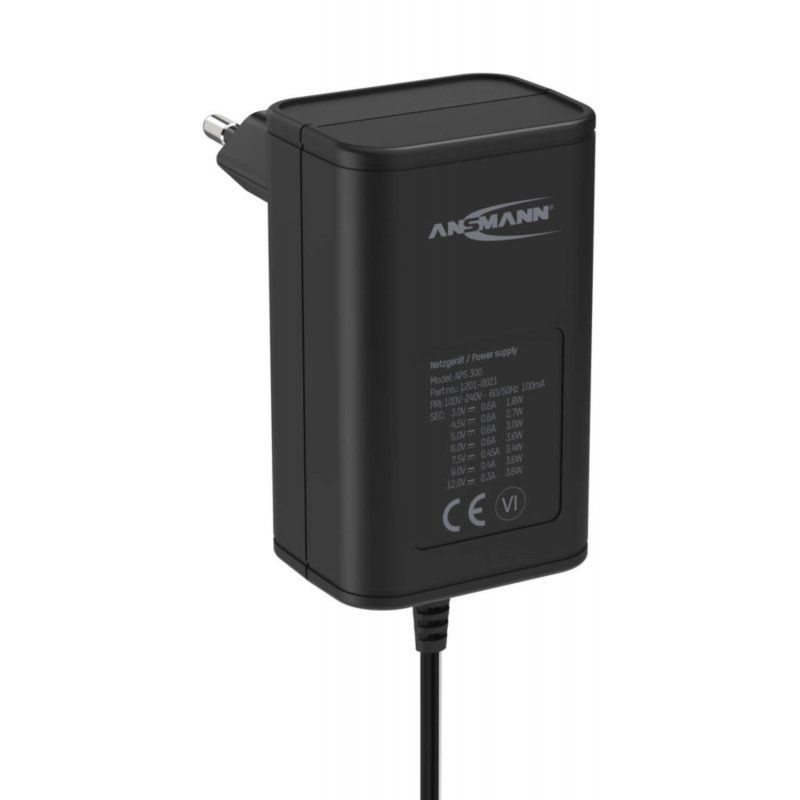 Ansmann APS 300 adaptateur de puissance & onduleur Intérieure 3,6 W Noir
