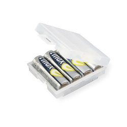 Ansmann 4000740 boîtier de batterie Transparent, Blanc