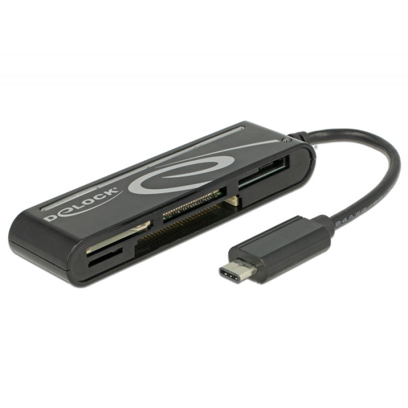 DeLOCK 91739 lecteur de carte mémoire USB 2.0 Noir