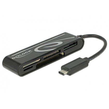 DeLOCK 91739 lecteur de carte mémoire USB 2.0 Noir