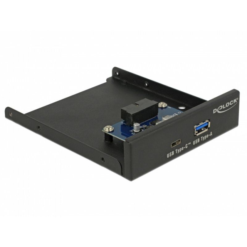 DeLOCK 3.5"USB 3.1 Front 1xUSB-C+1xUSB-A